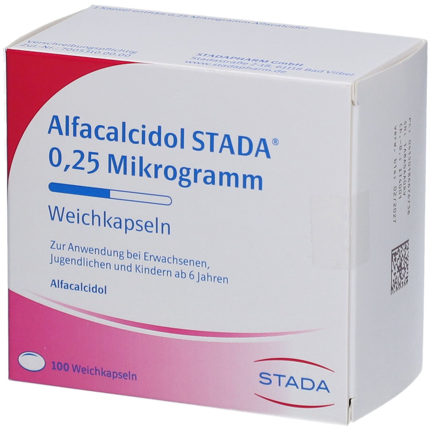 ALFACALCIDOL STADA 0,25 Mikrogramm Weichkapseln