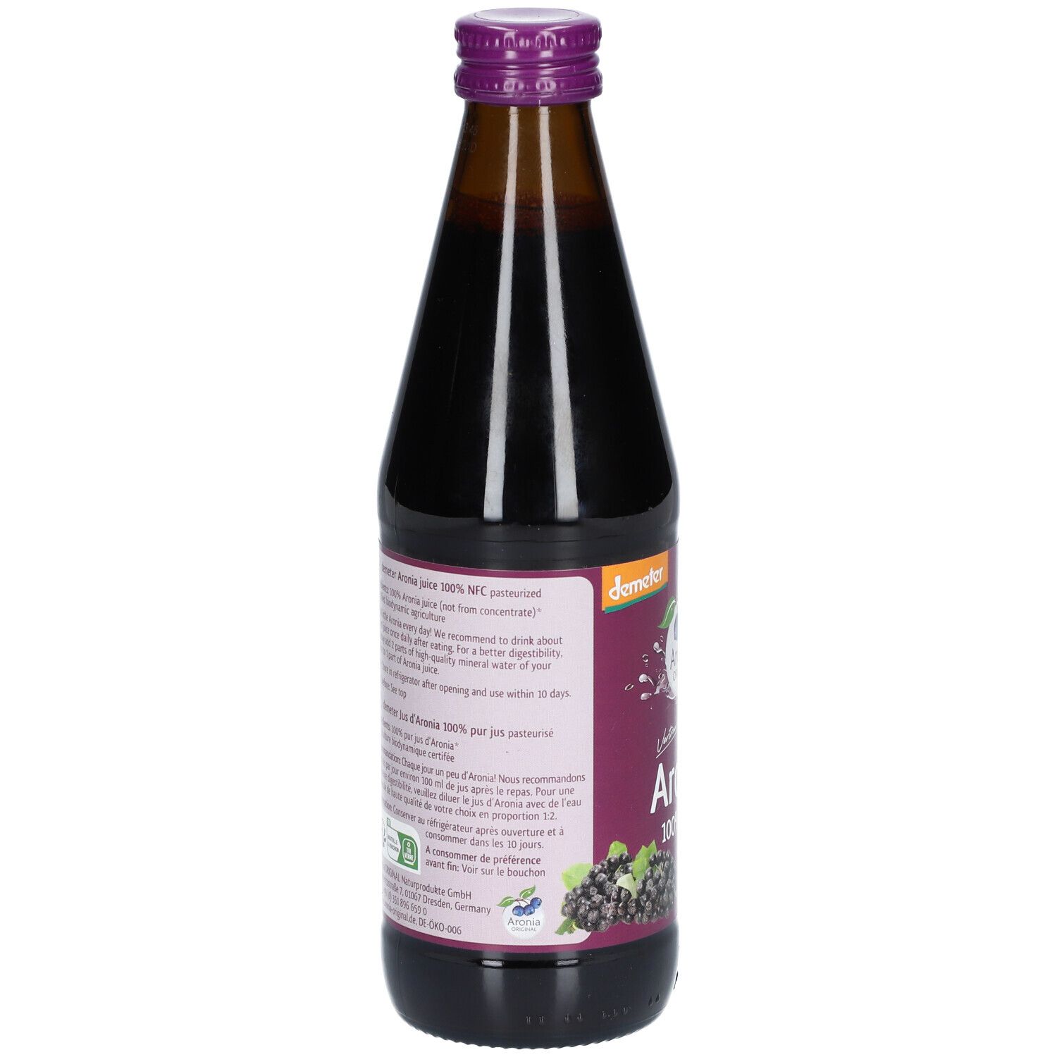 Aronia Direktsaft demeter FHM 0,33 l Saft