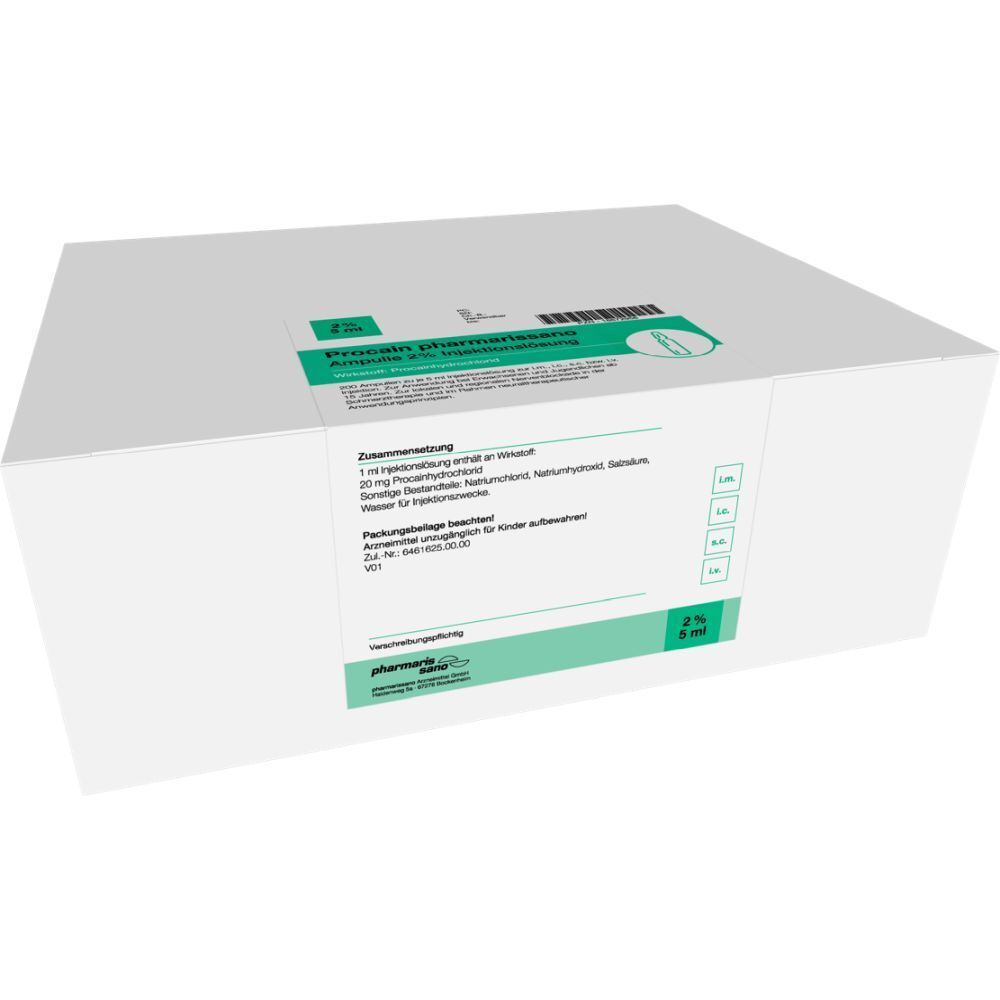 PROCAIN pharmarissano 2% Inj.-Lsg.Ampullen 5 ml