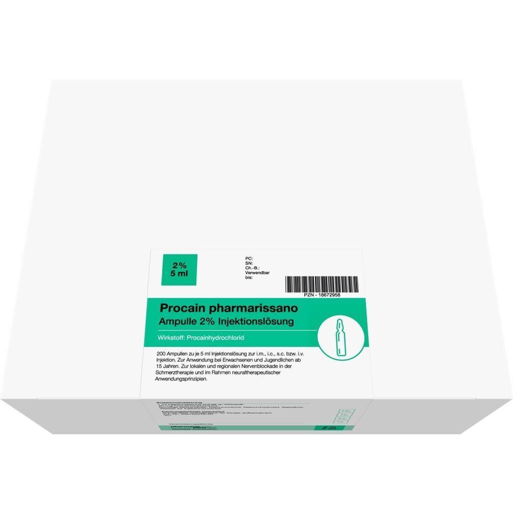 PROCAIN pharmarissano 2% Inj.-Lsg.Ampullen 5 ml