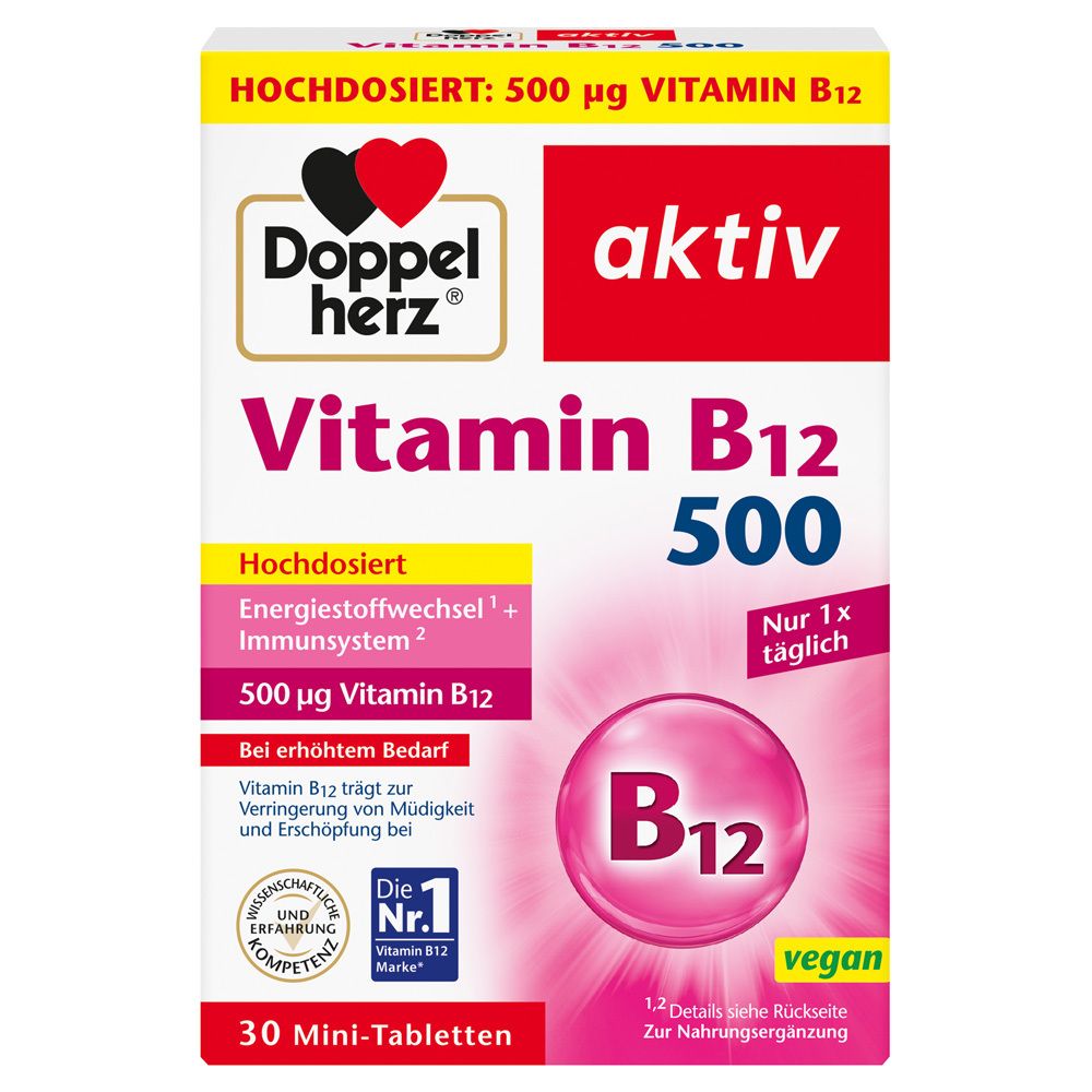 Doppelherz Vitamin B12 500 Tabletten 30 St