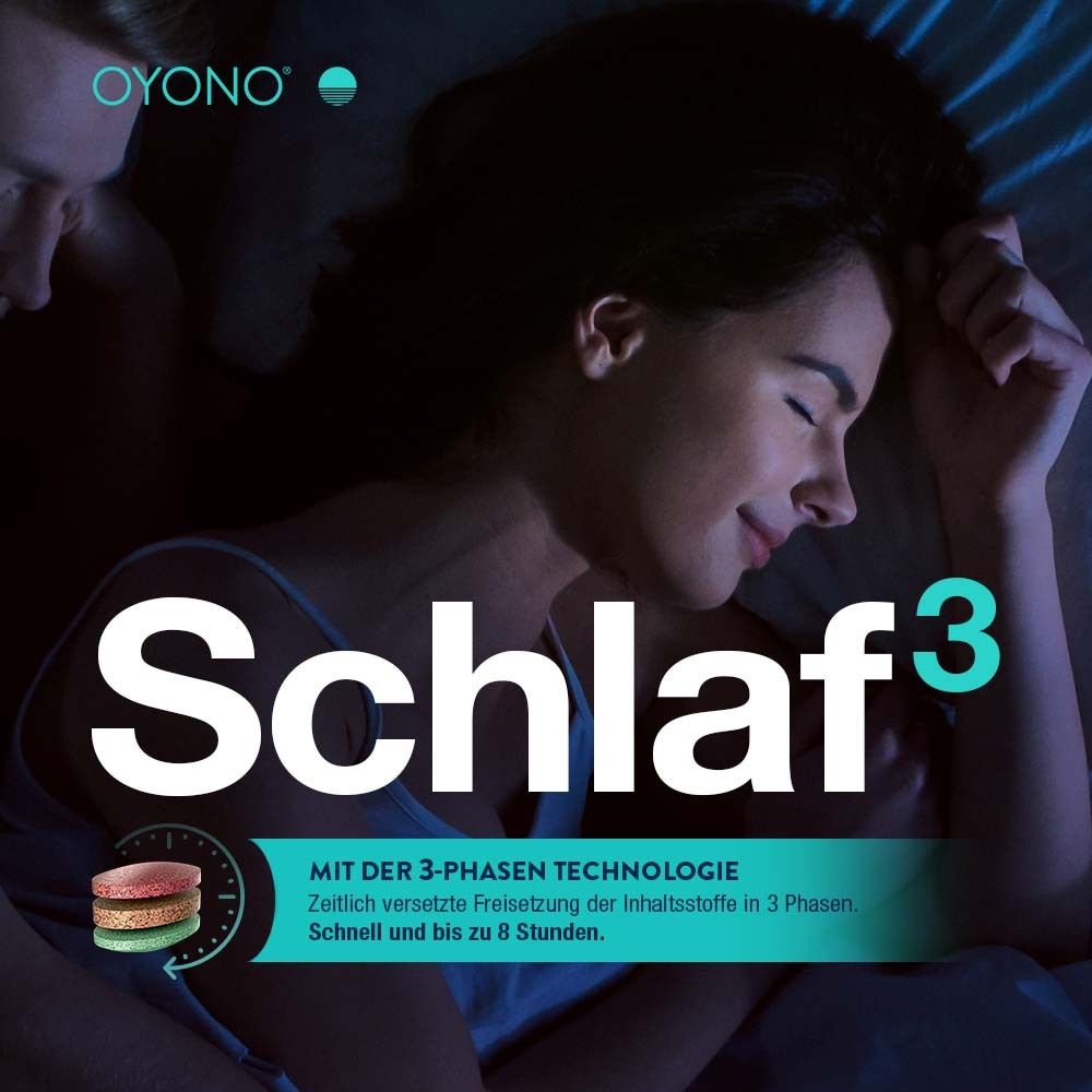 OYONO® Nacht Intens mit 1,9mg Melatonin und Ashwagandha, Baldrian, Lavendel