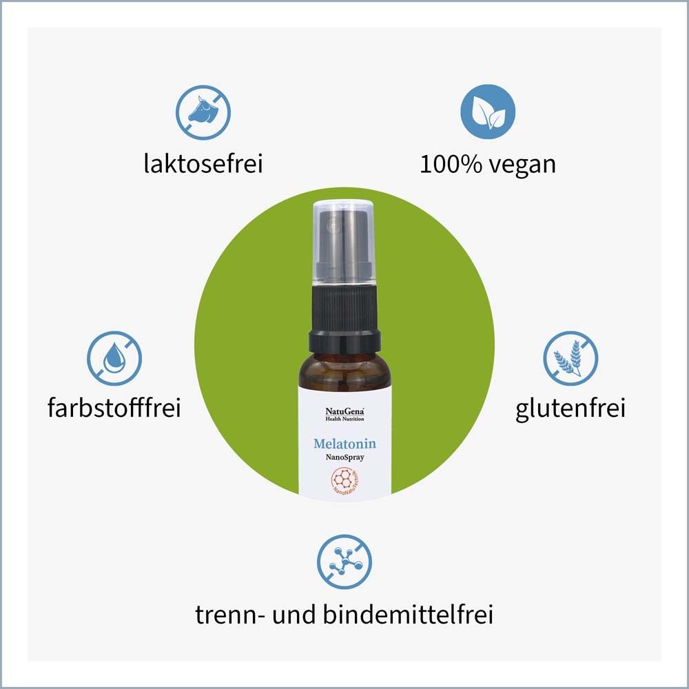 Melatonin Nanospray hohe Bioverfügbarkeit 20 ml Spray