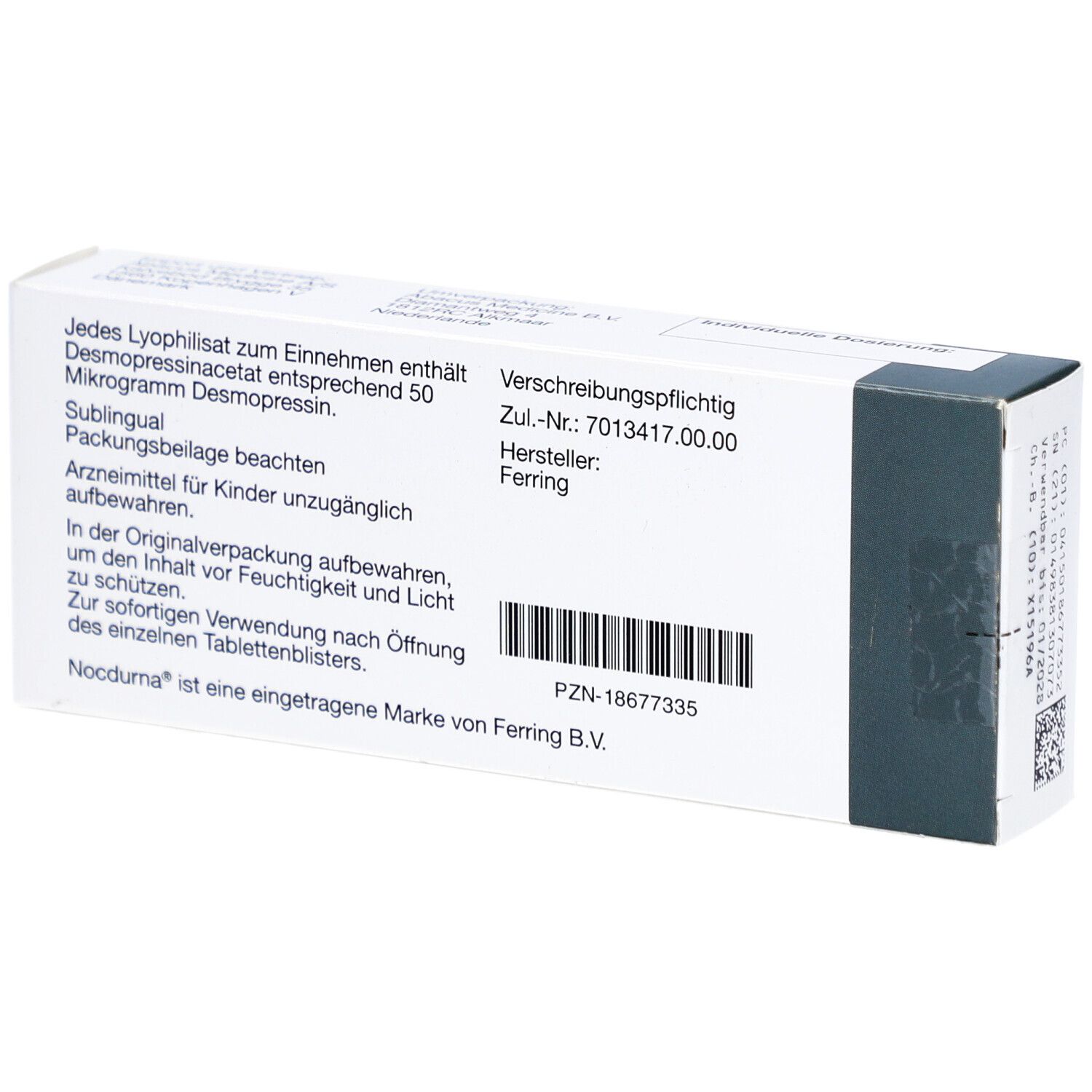 NOCDURNA 50 Mikrogramm Lyophilisat zum Einnehmen