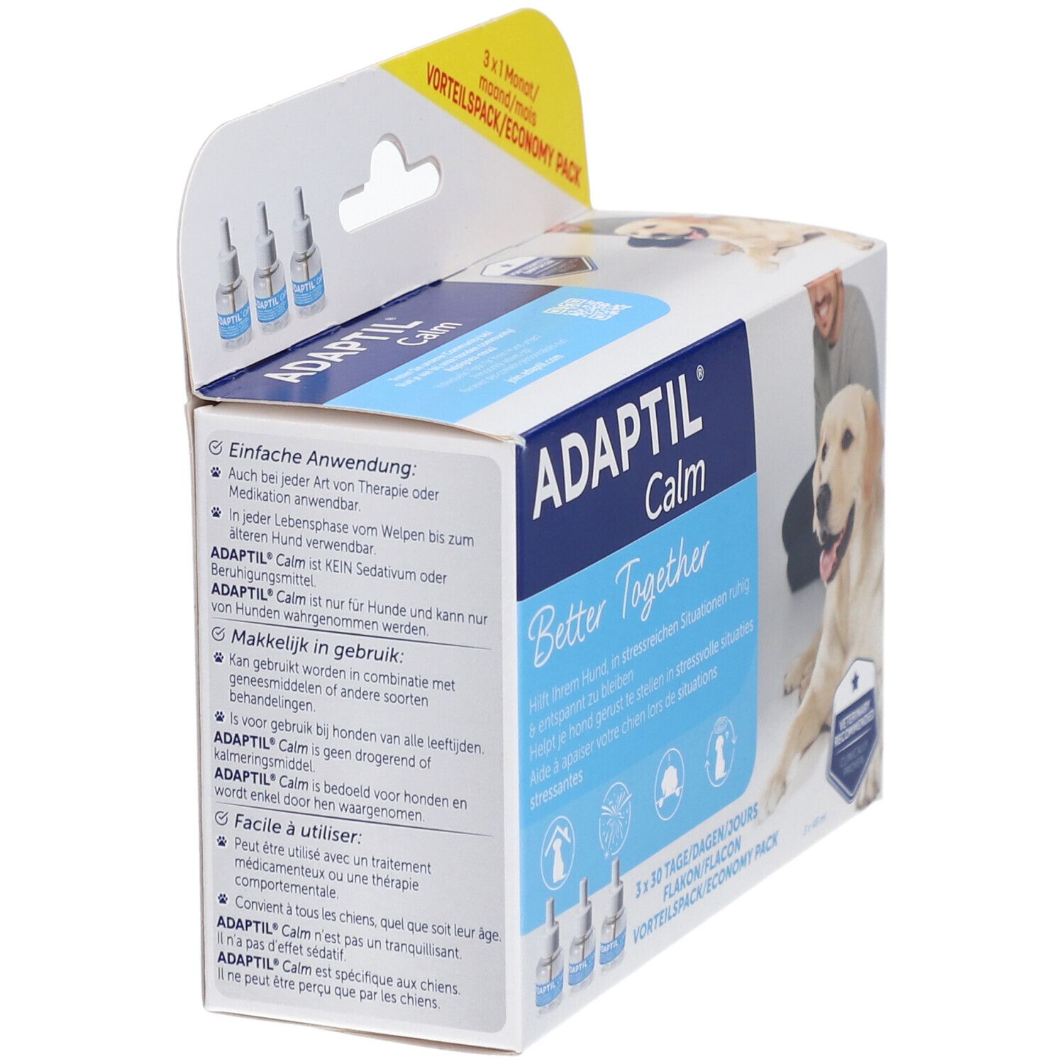 Adaptil Calm Nachfüllflakon Vorteilspack.f.Hunde 3x48 ml Lösung für einen Vernebler