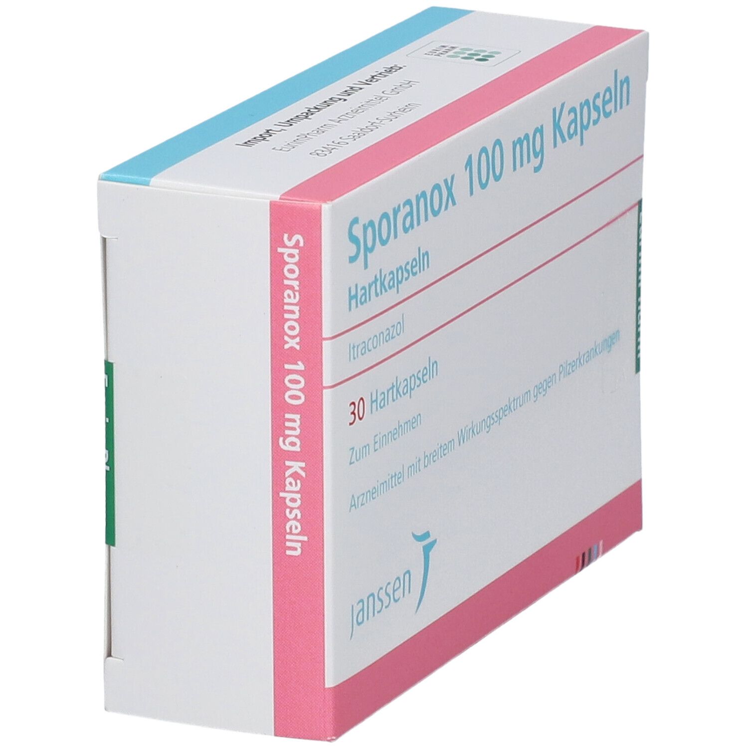 Sporanox 100 mg Kapseln 30 St Hartkapseln