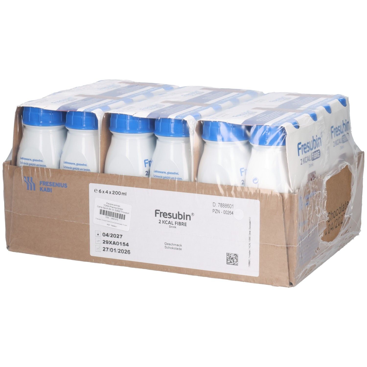 Fresubin 2 kcal Fibre Drink Schokolade Trinkfl. 24x200 ml Lösung