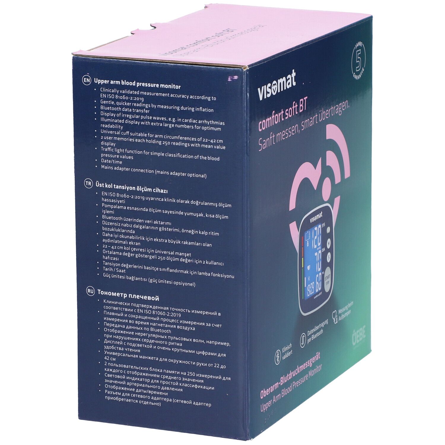 Visomat comfort soft Bluetooth Blutdruckmessgerät 1 St