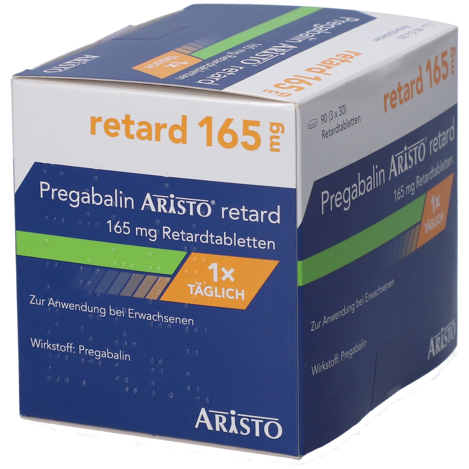 Pregabalin Aristo retard 165 mg Retardtabletten 90 St Retard-Tabletten