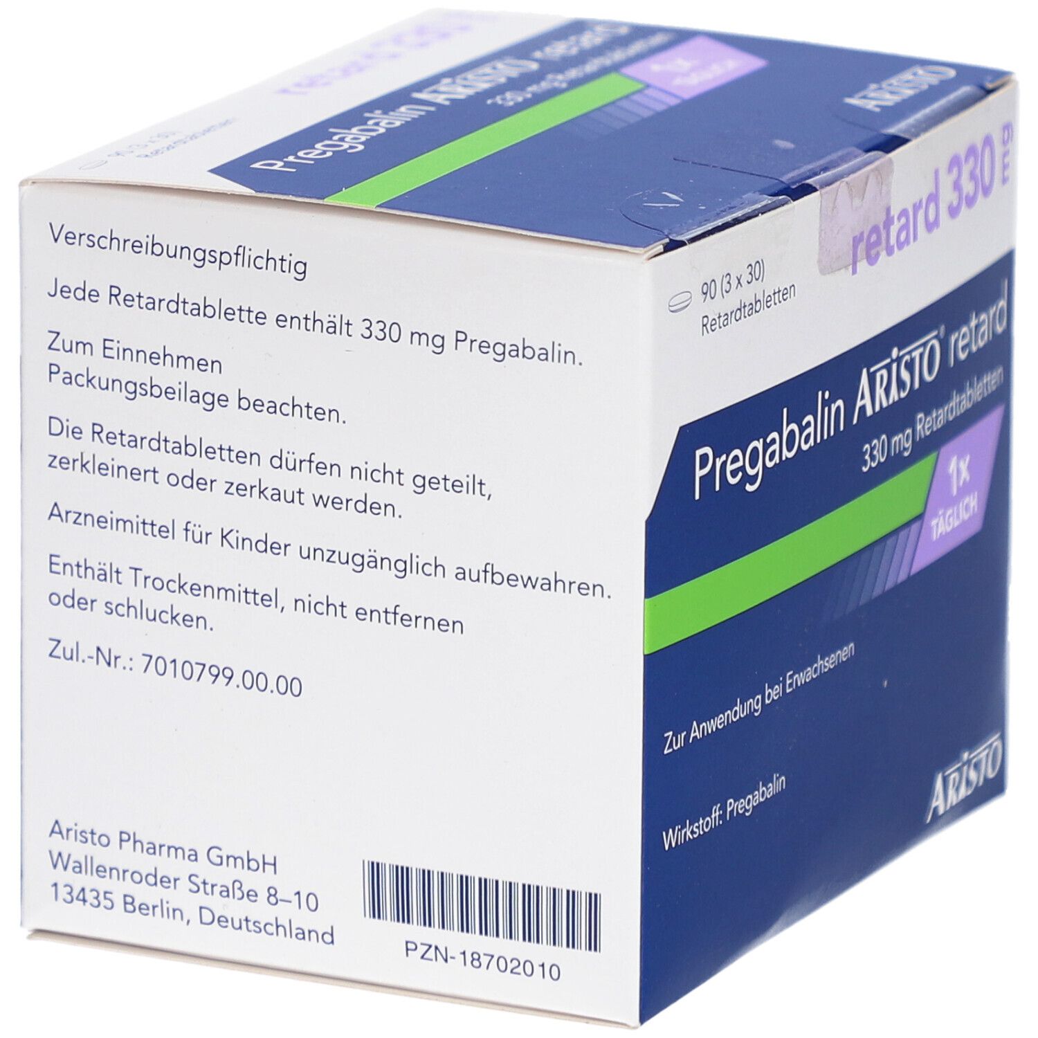PREGABALIN Aristo retard 330 mg Retardtabletten