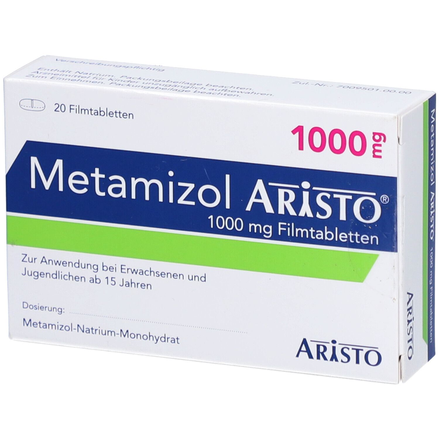 METAMIZOL Aristo 1000 mg Filmtabletten 20 St mit dem E-Rezept kaufen ...