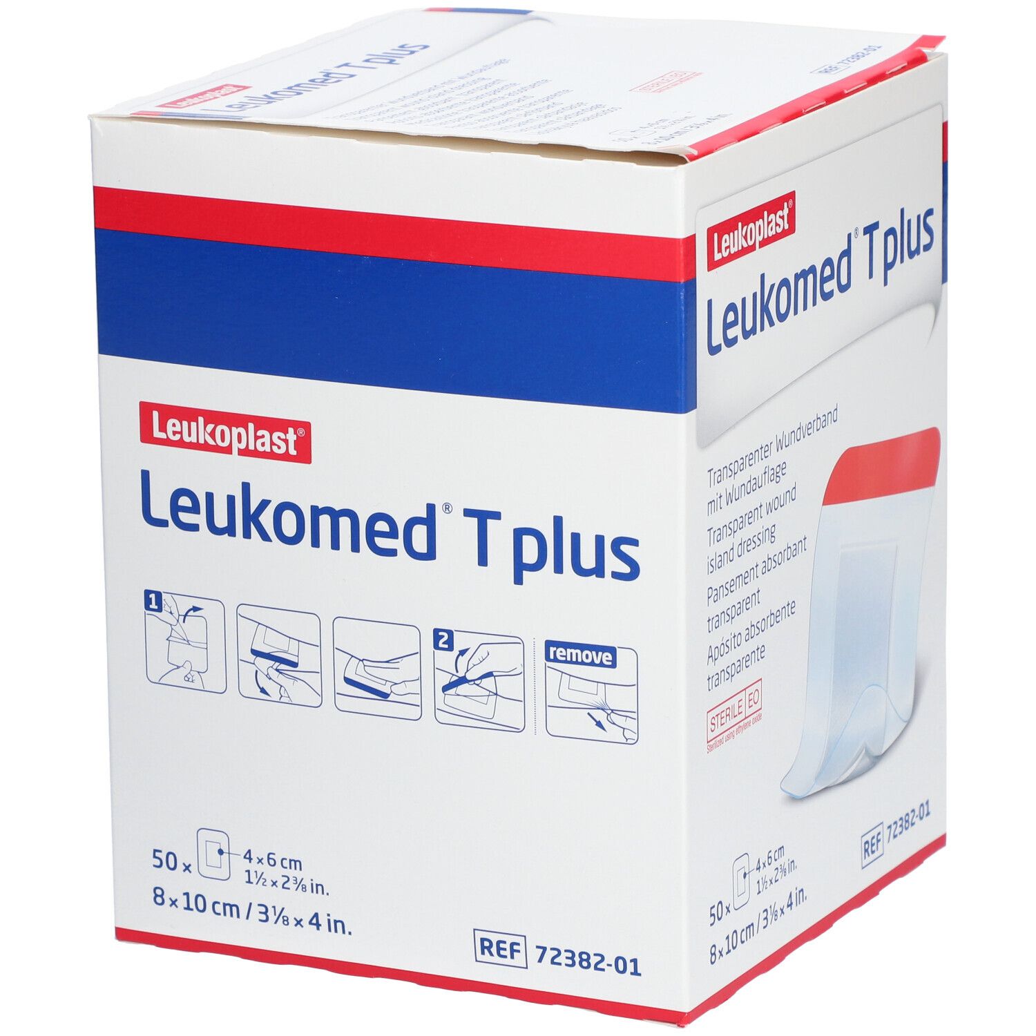 Leukomed transparent plus sterile Pflaster 8x10 cm