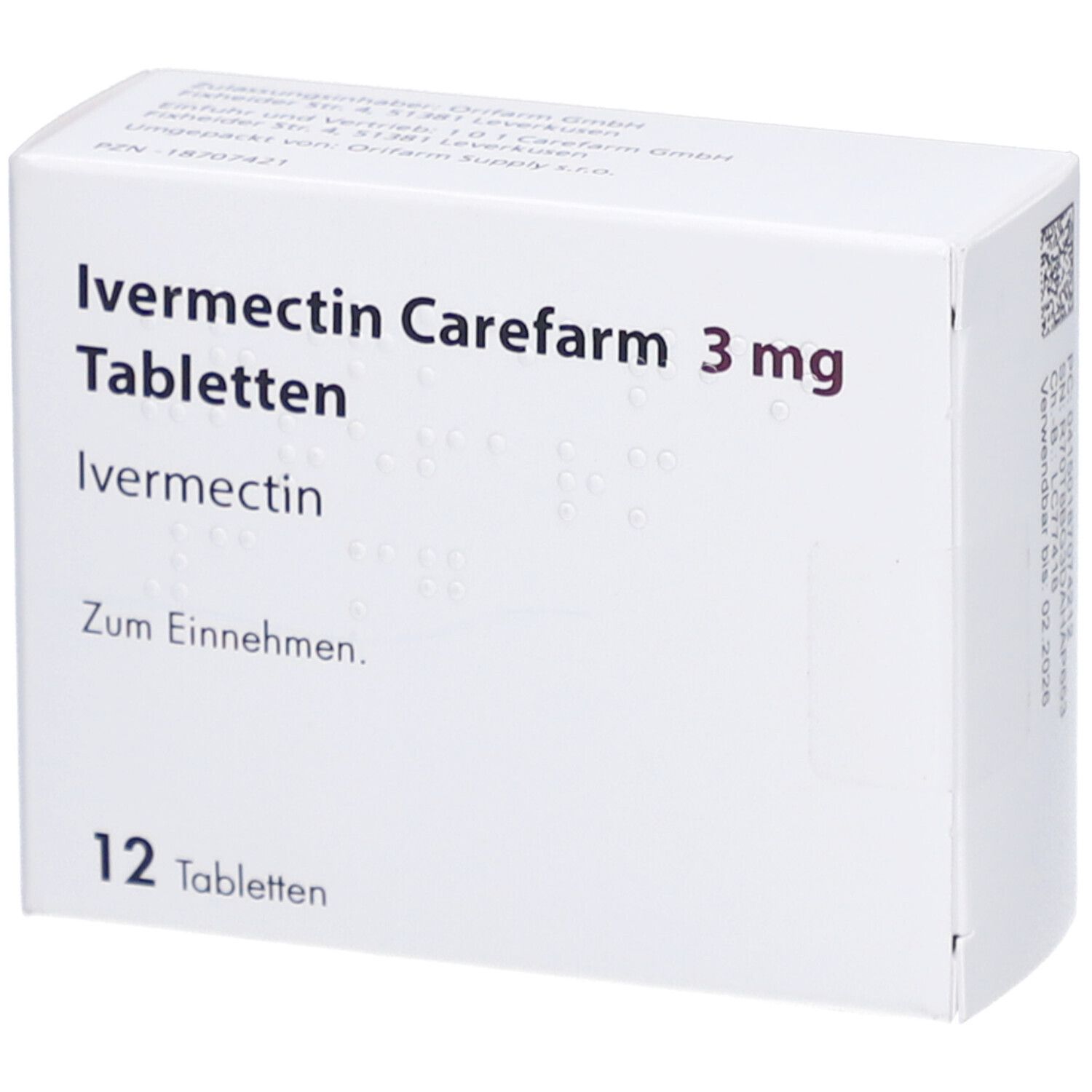 IVERMECTIN Carefarm 3 mg Tabletten