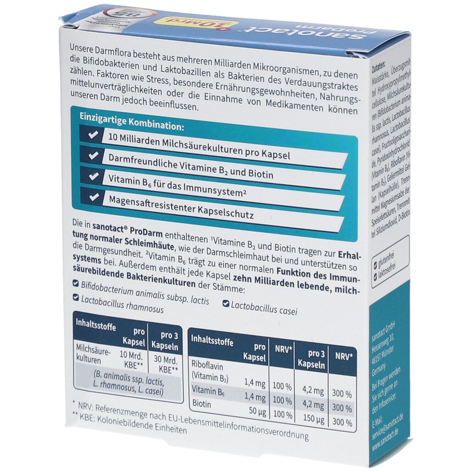 Sanotact ProDarm 10 Mrd. Milchsäurebakterien Kapseln