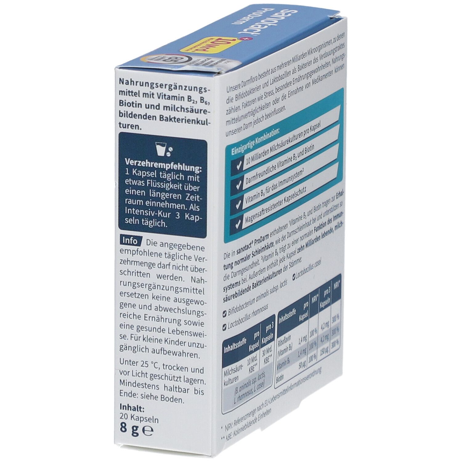 Sanotact ProDarm 10 Mrd. Milchsäurebakterien Kapseln