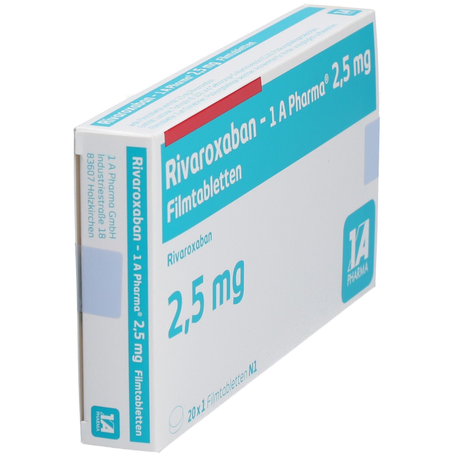 Rivaroxaban-1A Pharma 2,5 mg Filmtabletten 20 St