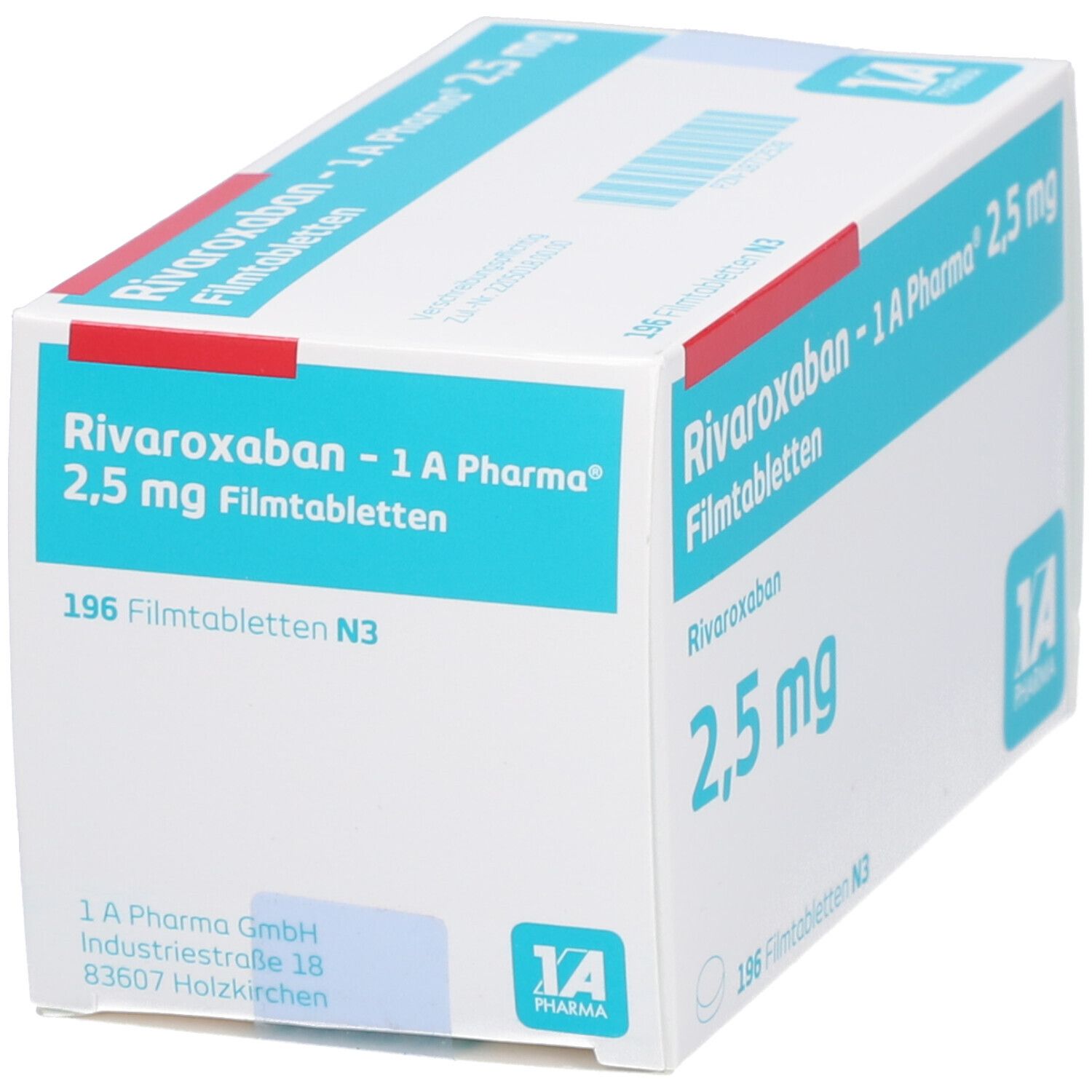 Rivaroxaban-1A Pharma 2,5 mg Filmtabletten 196 St