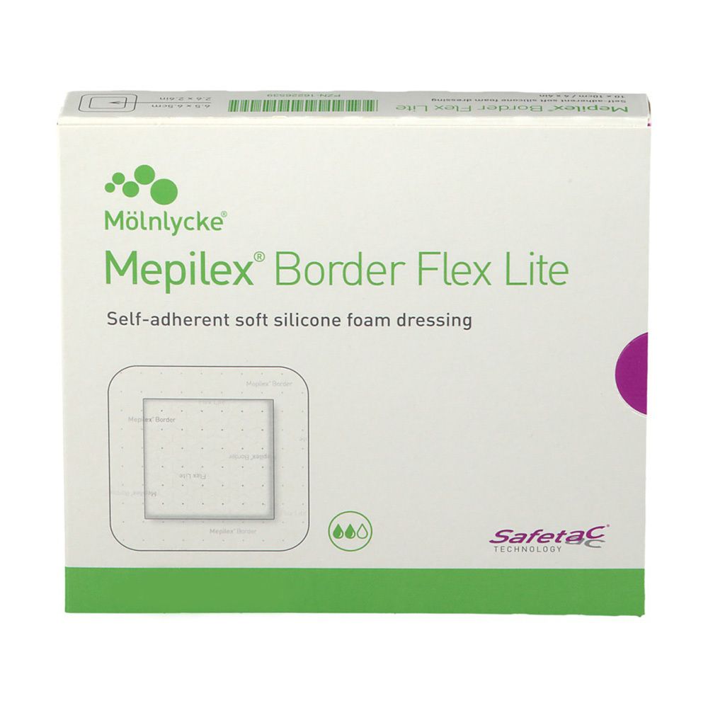 Mepilex Border Flex Lite Schaumverband 7,5x7,5 cm 10 St Verband