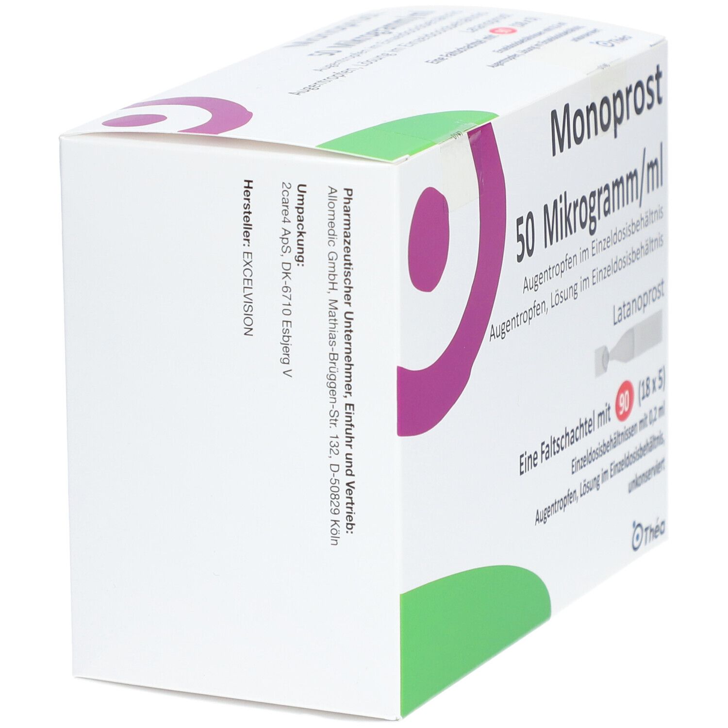 Monoprost 50 Mikrogramm/ml Augentr.in Einzeldosen 90x0,2 ml Augentropfen