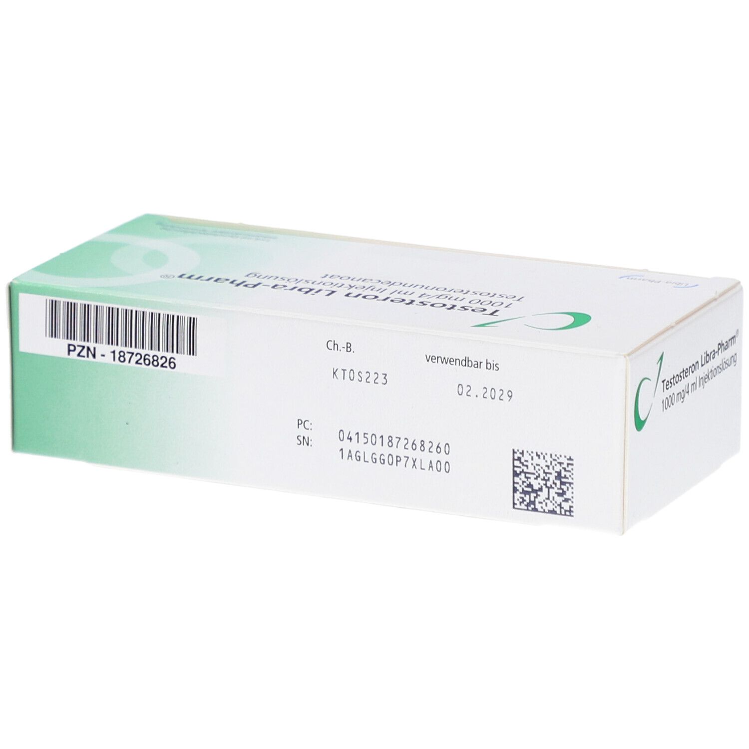 TESTOSTERON Libra-Pharm 1000 mg/4 ml Inj.-Lsg.