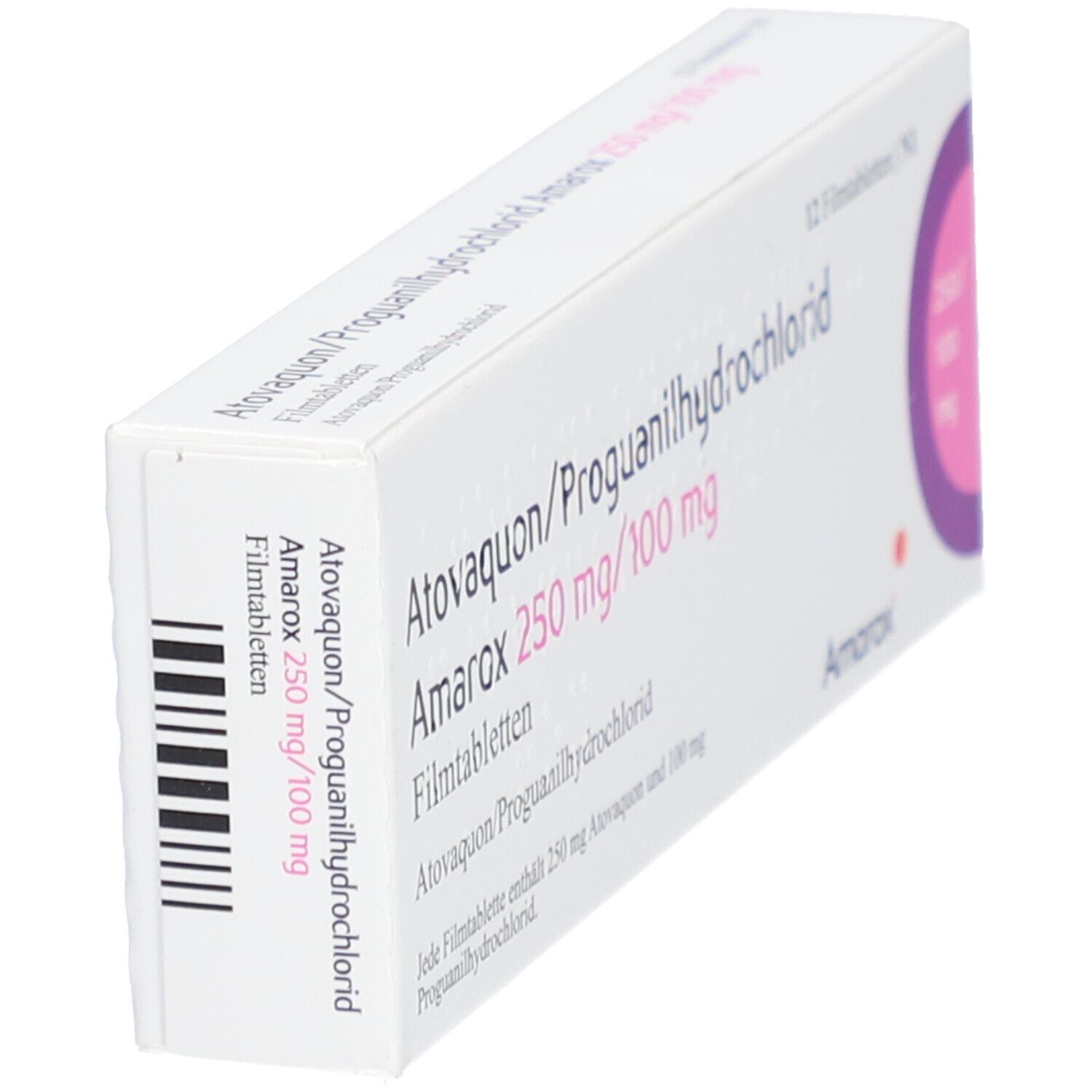 ATOVAQUON/Proguanil-HCl Amarox 250 mg/100 mg FTA 12 St Filmtabletten