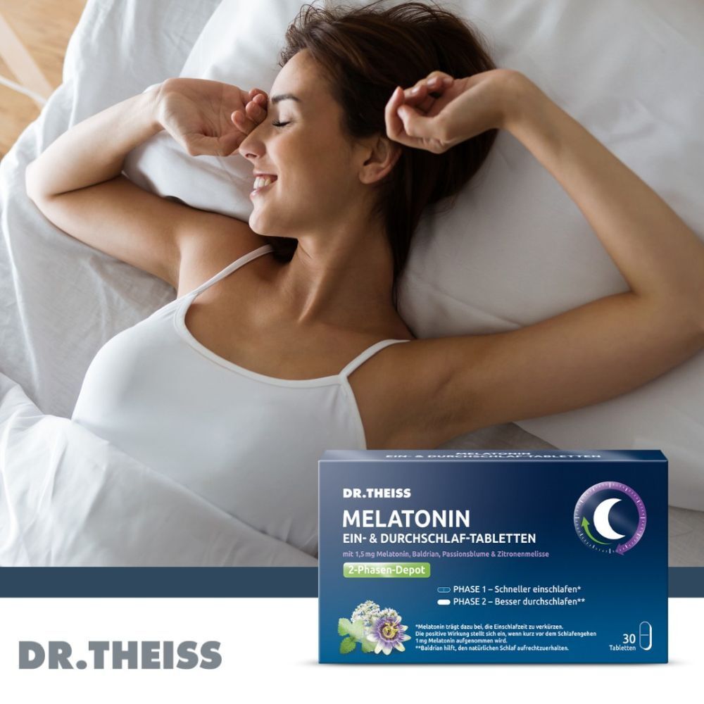 Dr.theiss Melatonin Ein- & Durchschlaf-Tabletten 30 St Tabletten