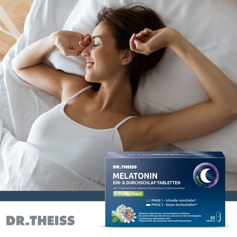 Dr.theiss Melatonin Ein- & Durchschlaf-Tabletten 60 St Tabletten