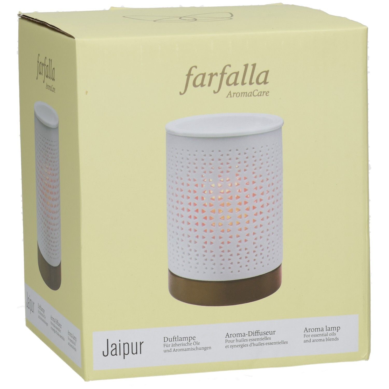 Farfalla AromaCare Jaipur Duftlampe für ätherische Öle und Aromamischungen.