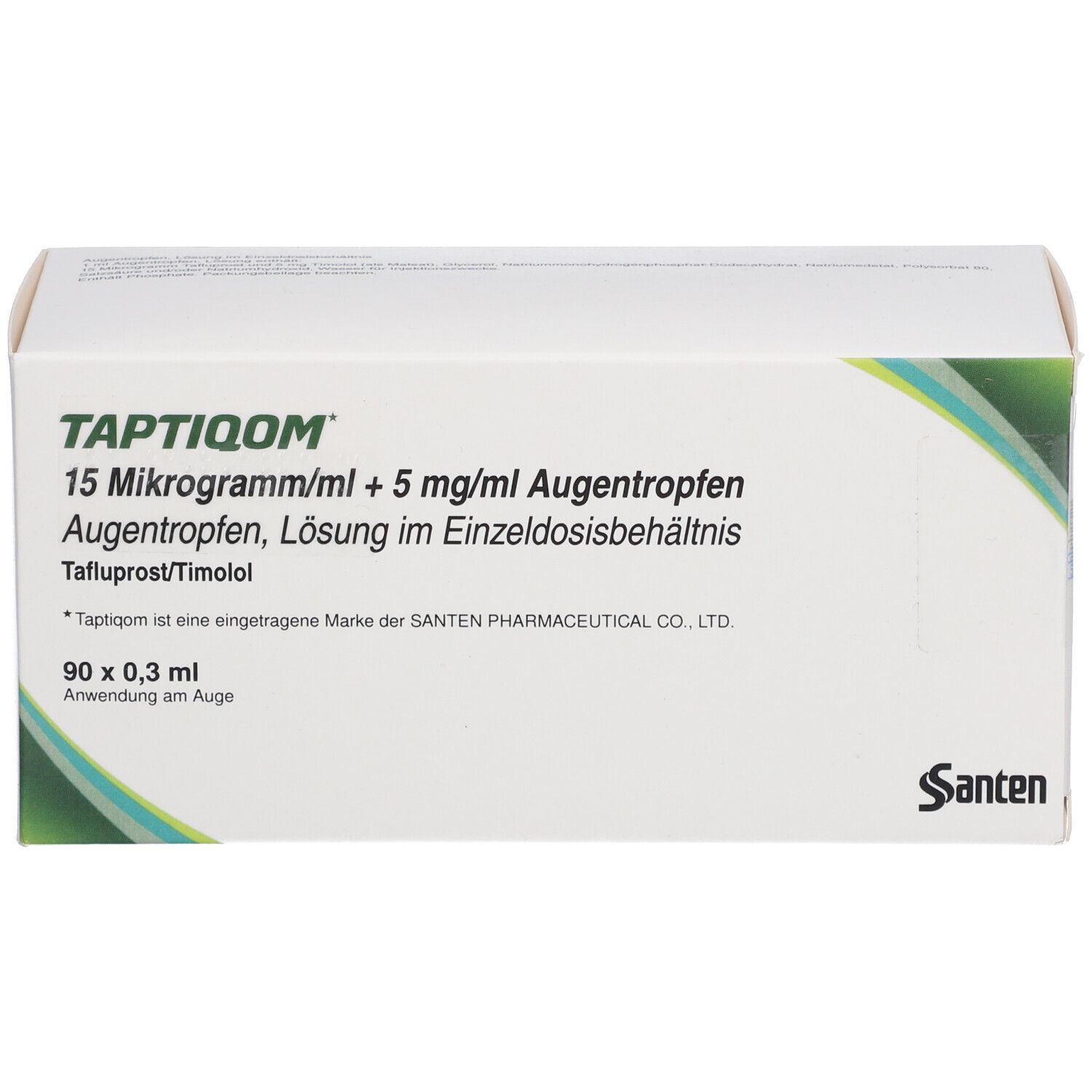 TAPTIQOM 15 µg/ml + 5 mg/ml Augentr.i.Einzeldosisb