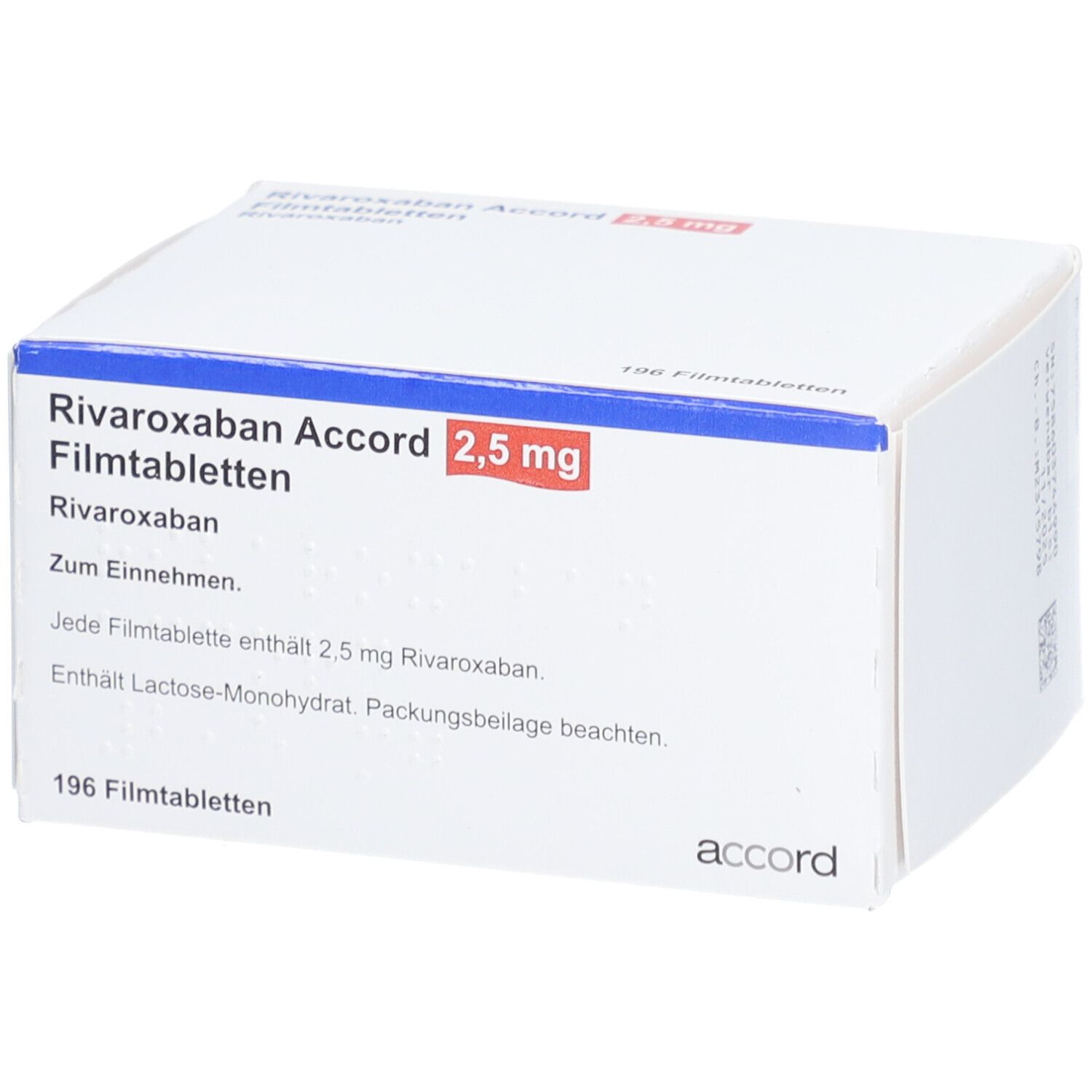 RIVAROXABAN Accord 2,5 mg Filmtabletten