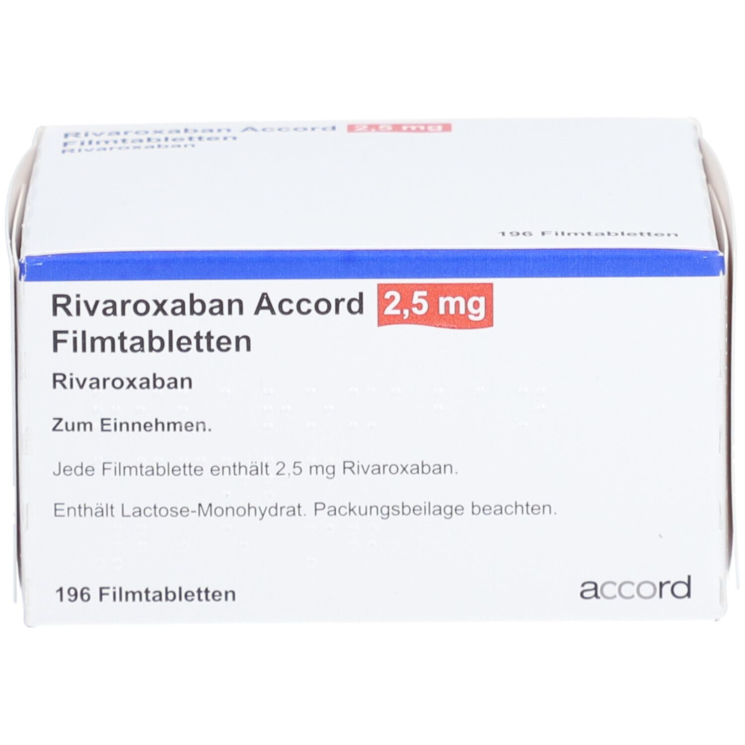 RIVAROXABAN Accord 2,5 mg Filmtabletten