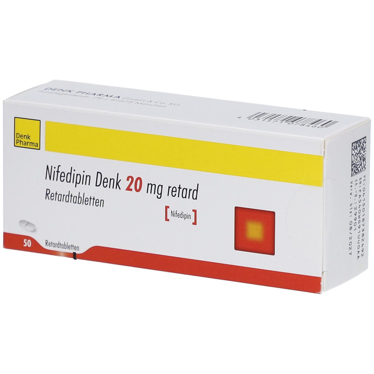 NIFEDIPIN Denk 20 mg retard Tabletten
