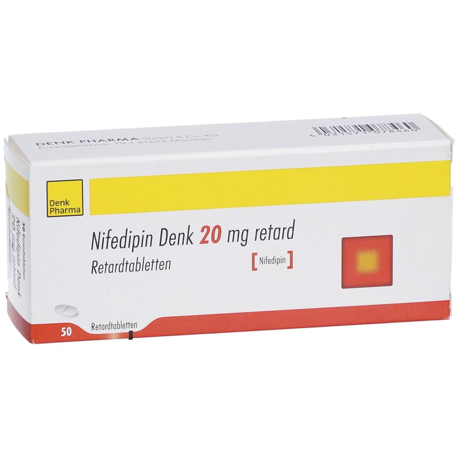 NIFEDIPIN Denk 20 mg retard Tabletten