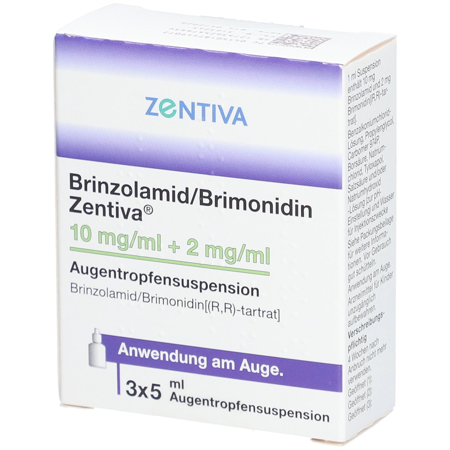 BRINZOLAMID/Brimonidin Zentiva 10mg/ml+2mg/ml ATR
