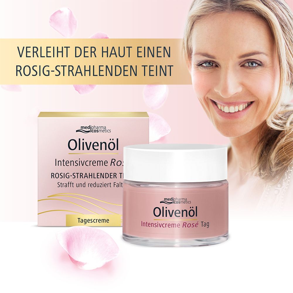 medipharma cosmetics Olivenöl Intensivcreme Rosé Tag
