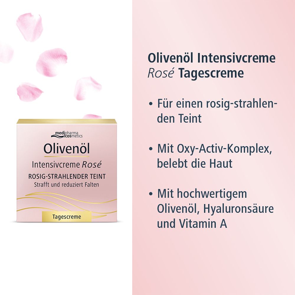 medipharma cosmetics Olivenöl Intensivcreme Rosé Tag