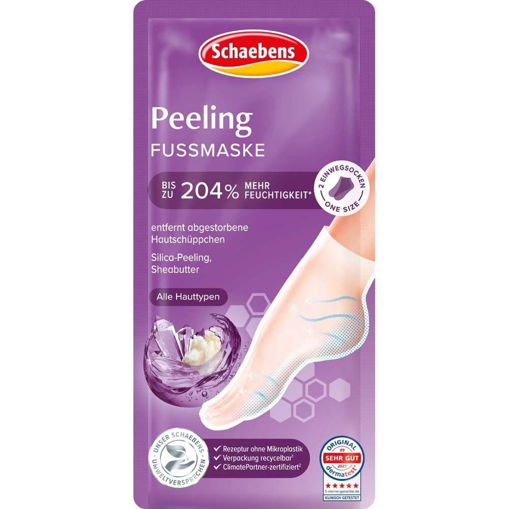 Schaebens Peeling Fußmaske 2 St Körperpflege