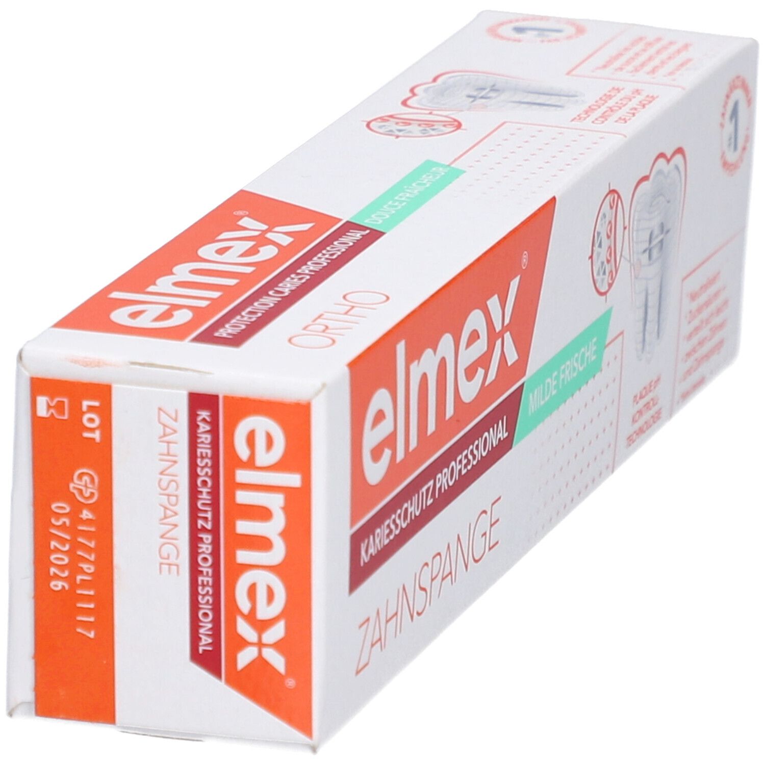 elmex Kariesschutz Professional + Zahnspangen Zahnpasta 75 ml - Shop ...