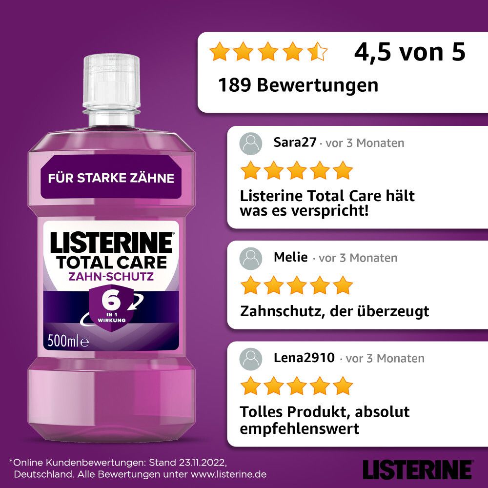 LISTERINE® Total Care Zahn-Schutz