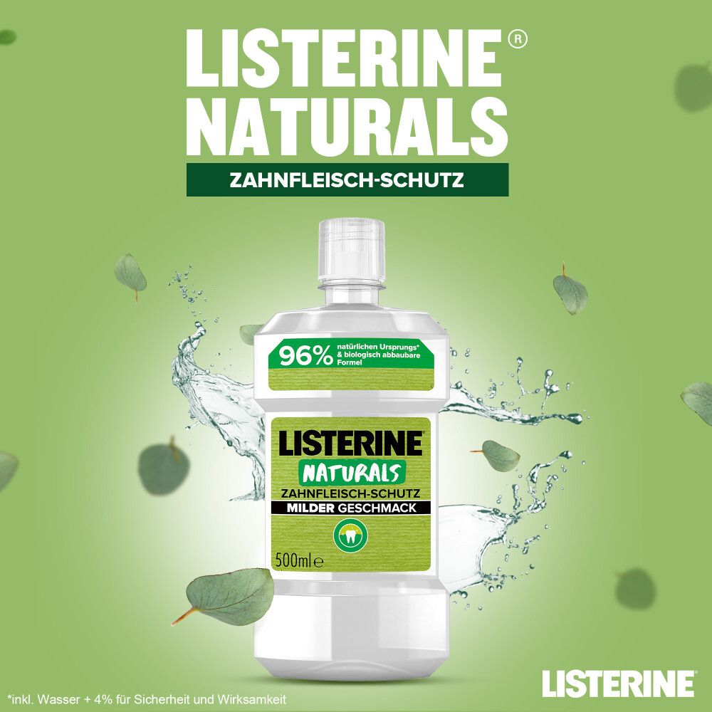 Listerine Naturals Zahnfleisch-Schutz Mundspülung 500 ml Lösung