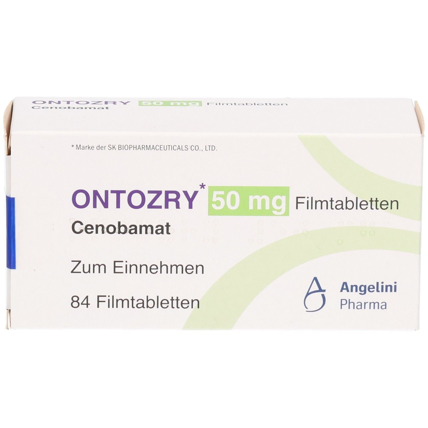 ONTOZRY 50 mg Filmtabletten: Packung mit 84 Tabletten, Cenobamat.