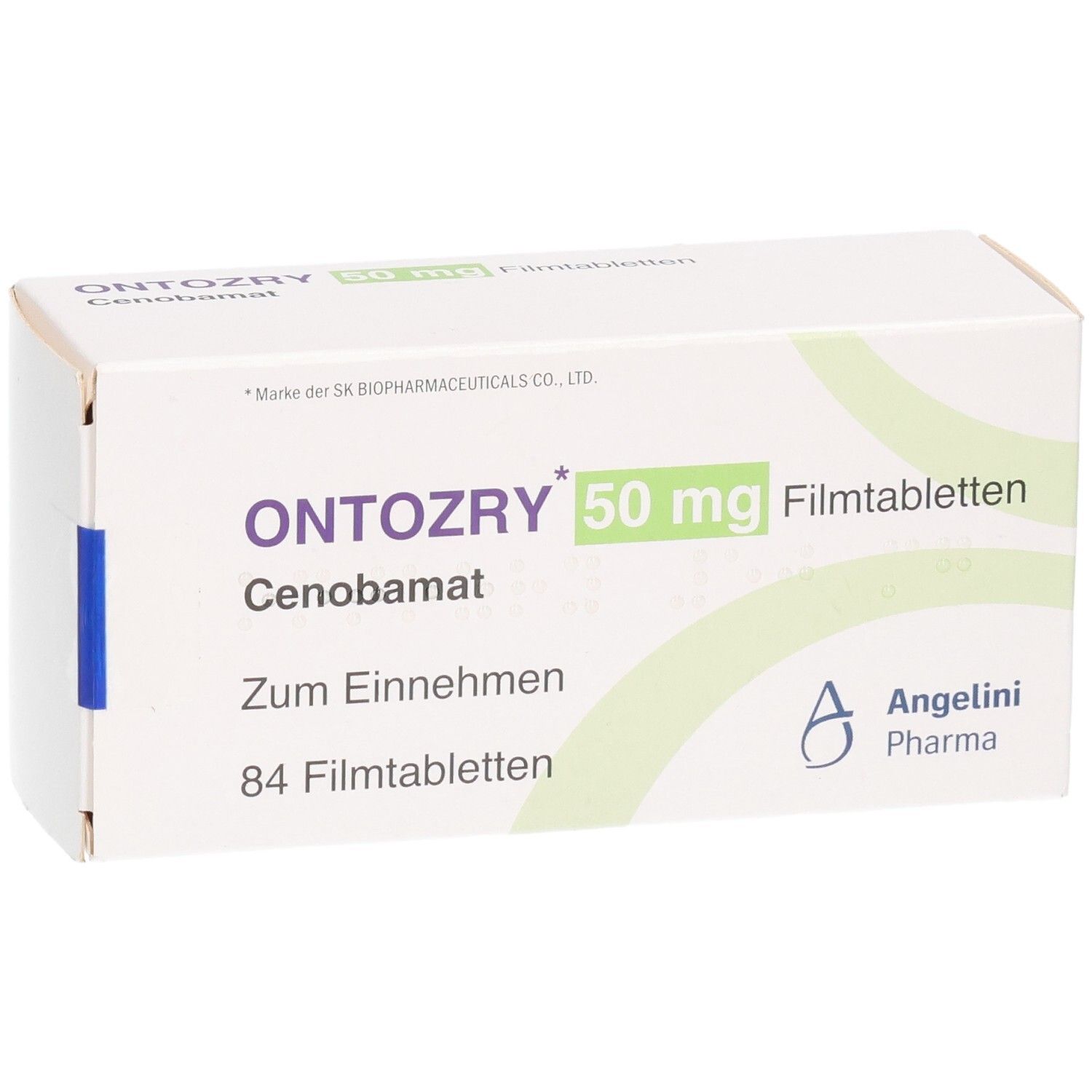 ONTOZRY 50 mg Filmtabletten: Packung mit 84 Tabletten, Cenobamat.