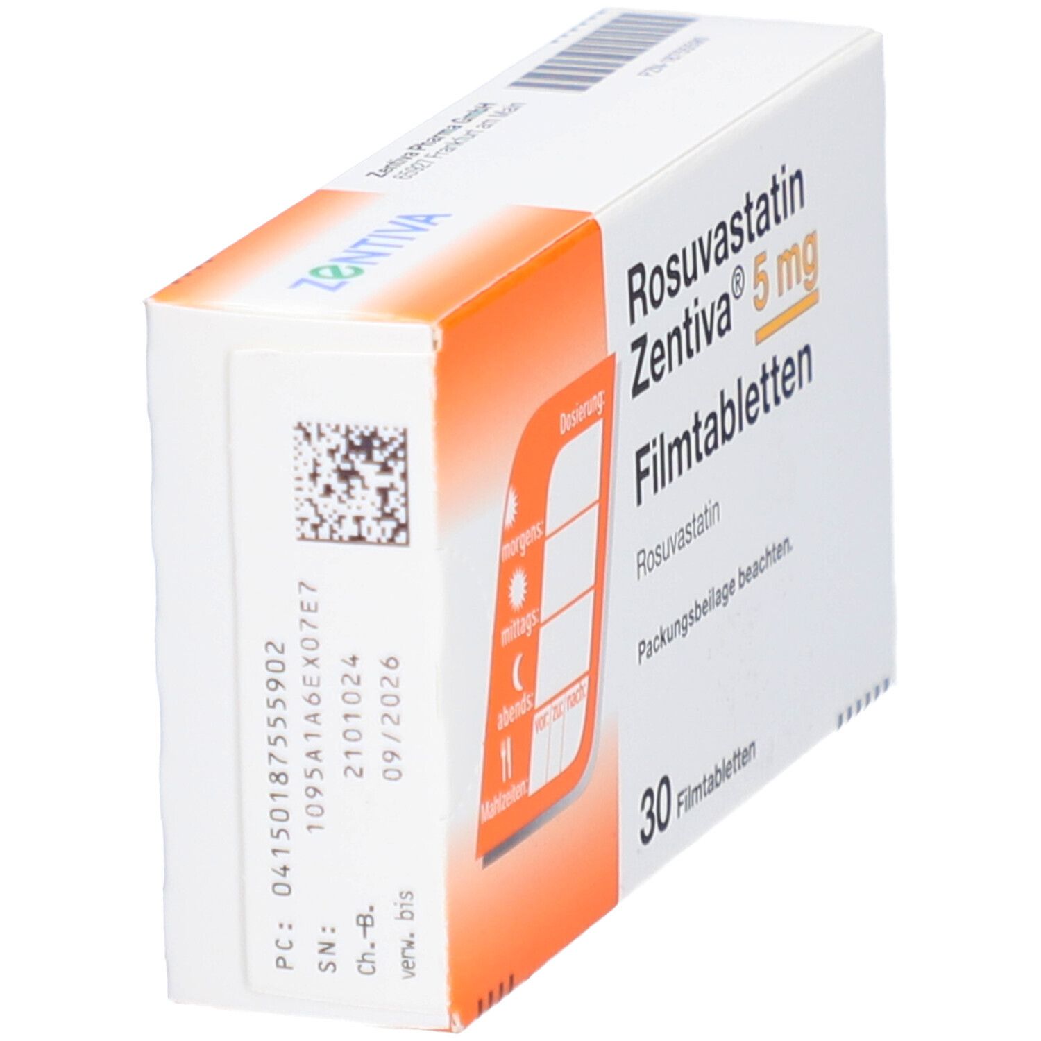ROSUVASTATIN Zentiva 5 mg Filmtabletten