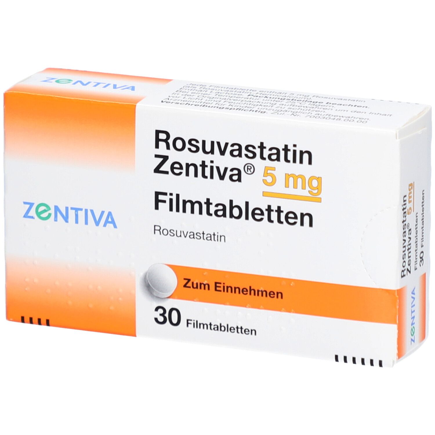 ROSUVASTATIN Zentiva 5 mg Filmtabletten
