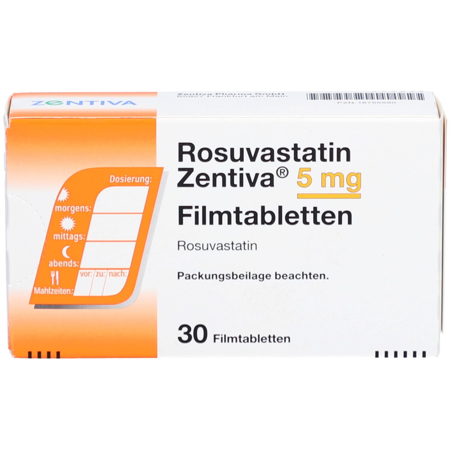 ROSUVASTATIN Zentiva 5 mg Filmtabletten