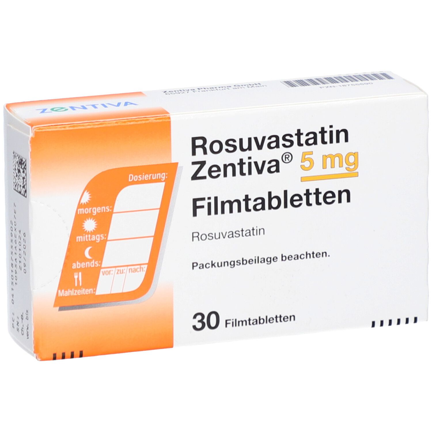 ROSUVASTATIN Zentiva 5 mg Filmtabletten