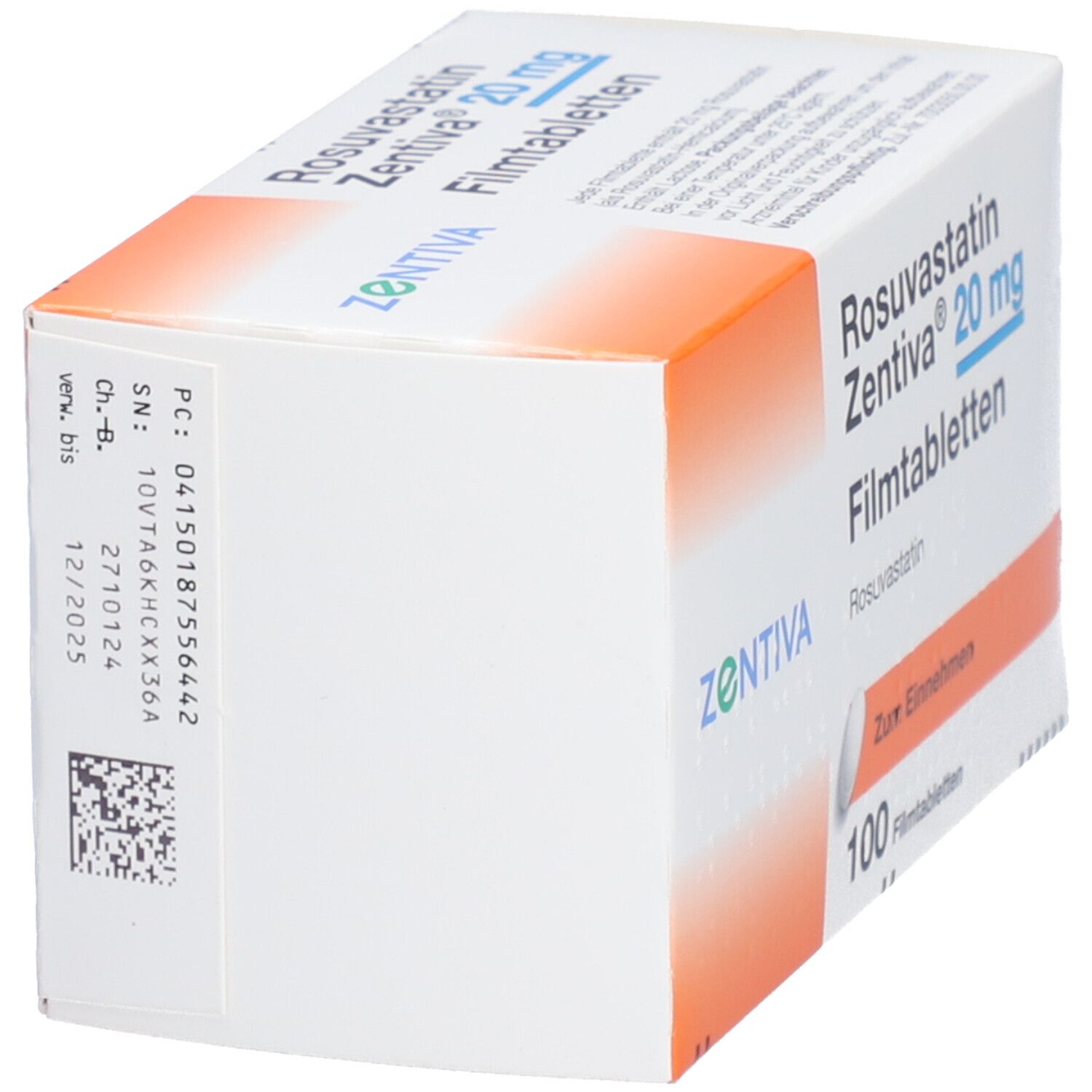 Rosuvastatin Zentiva 20 mg Filmtabletten 100 St