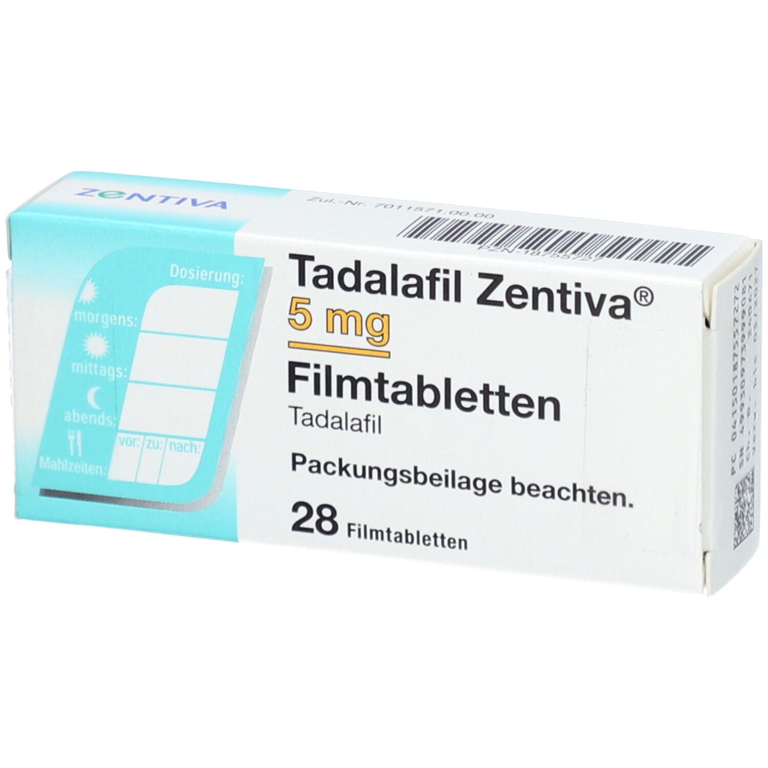 TADALAFIL Zentiva 5 mg Filmtabletten