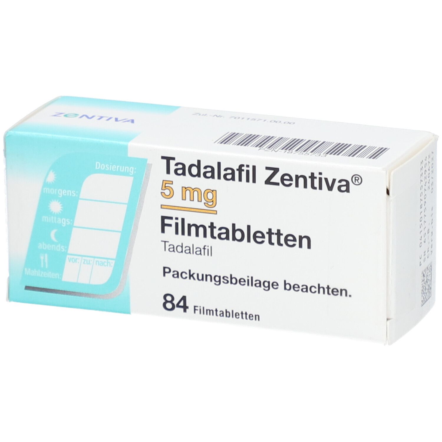 TADALAFIL Zentiva 5 mg Filmtabletten