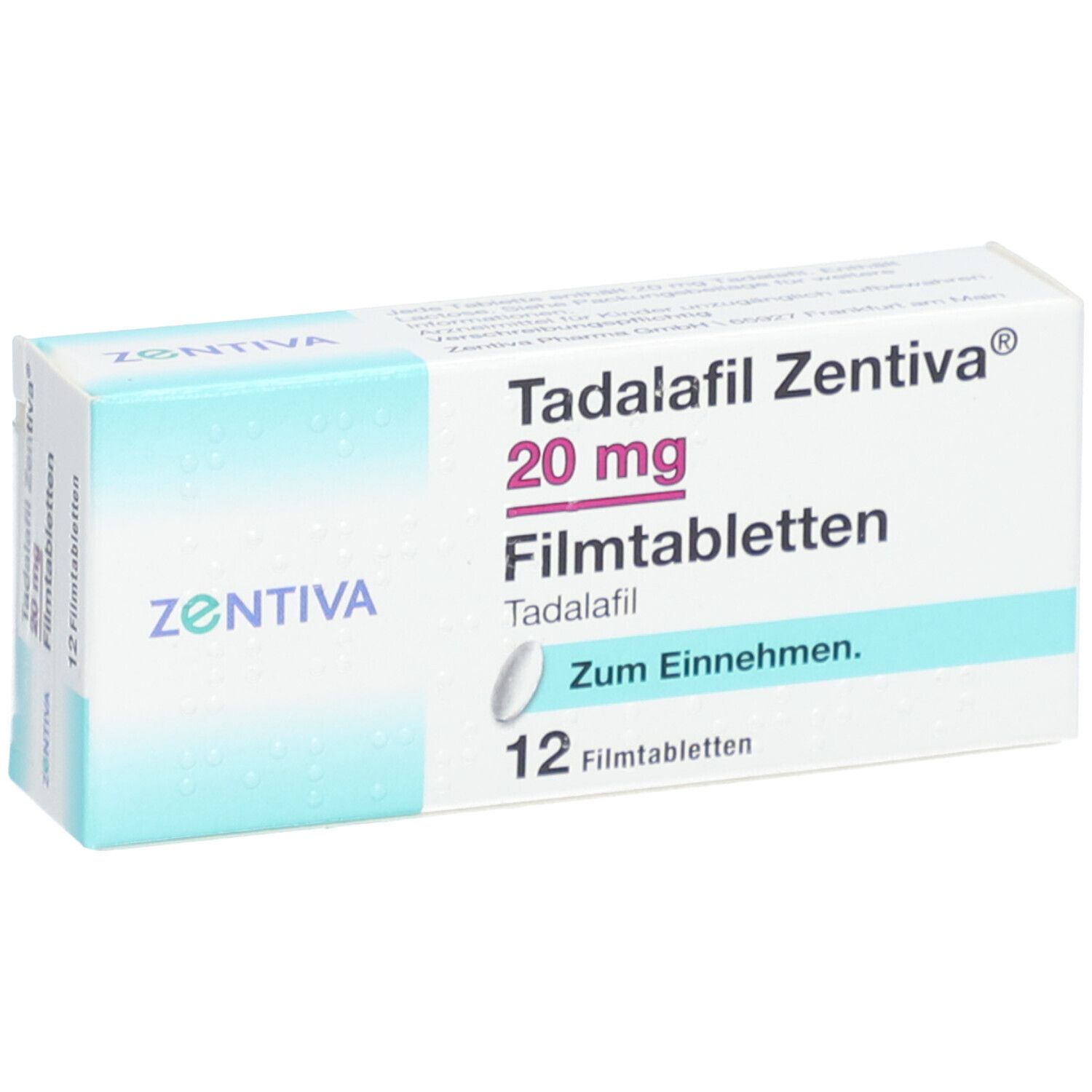 TADALAFIL Zentiva 20 mg Filmtabletten